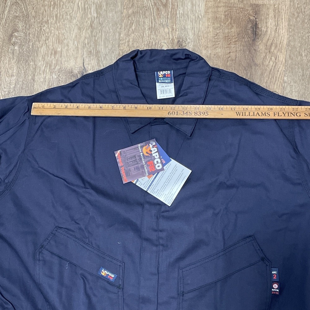 LAPCO FR Coverall Mens 4XL Moisture Management Work Safety - Picture 4 of 9